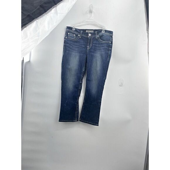 Bke Cropped Denim Jeans  Size 29 - Picture 1 of 16